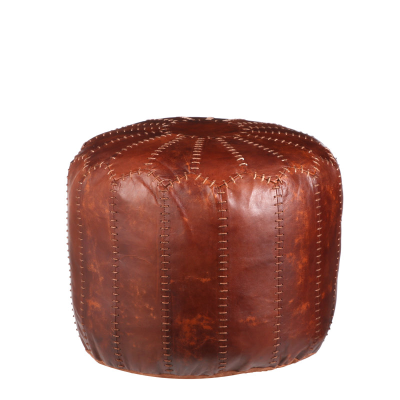 LoftDesigns Pouf Ely aus Leder | Wayfair.de